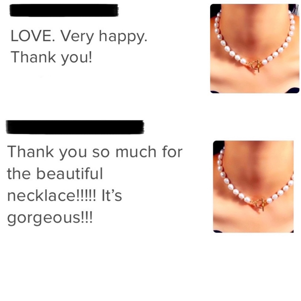 🍒3/$30 New Pearl Toggle Choker - Picture 4 of 4